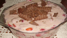 Torta de bolacha de morango