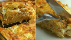 Torta de frango cremosa de liquidificador