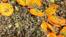 Carne moída com cenoura