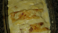 Panqueca da Cris ao molho branco