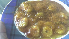 Doce de banana caramelada