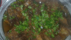 Costela sem água na pressão