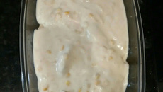 Filézinho de frango ao molho de creme de leite e milho