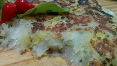 Batata rosti com abobrinha
