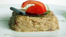 Risoto de berinjela