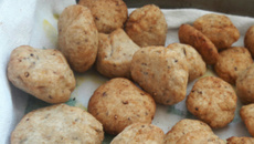 Bolinho de arroz com farinha de aveia