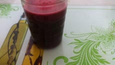 Suco de beterraba com laranja