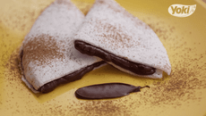 Tapioca com recheio de brigadeiro fit