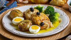 Lombo de bacalhau ao forno