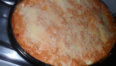 Lasanha com Creme de leite.