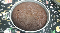 Bolo de chocolate, aveia e cacau