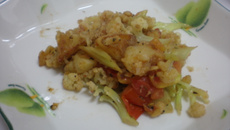 Couve-flor e batatas sauté