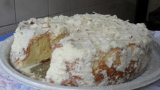 Bolo gelado toalha felpuda