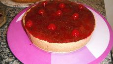 Cheesecake vermelha fácil