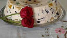 Mosaico de Gelatina com Leite de Coco