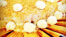 Bolo junino de milho e coco