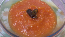 Doce de abobora com creme de leite.