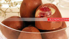 Trufa delícia de morangos