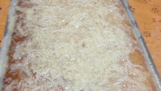 Bolo branco de liquidificador