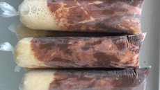 Sacolé de paçoca com Nutella 