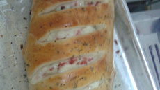 Pão com três opções de recheio