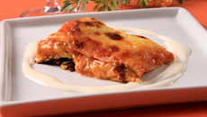 Lasanha de abobrinha com tomate seco