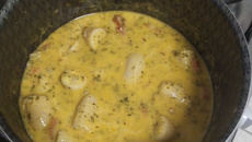 Moqueca de banana verde