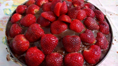 Bolo delícia de morango