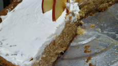 Torta de maçã mãe e filha