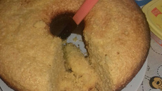 Bolo de flocão de liquidificador