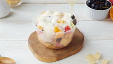 Frutas de páscoa com baba de moça