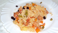 Arroz com linguiça