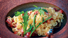 Pasta nipônica à la Kattias com redução de queijo cremoso