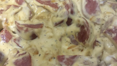 Calabresa ao molho de requeijão