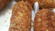 Cigarrete de queijo e presunto