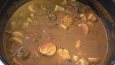 Estrogonofe de filé mignon e palmito