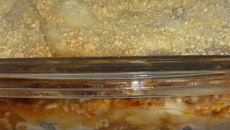 Lasanha de frango de microondas