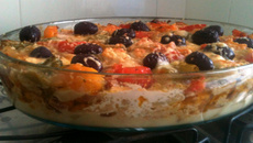 Bacalhau ao forno com castanhas-do-pará