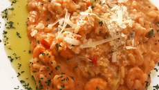 Risoto de camarão