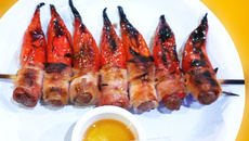 Pimenta recheada com carne de sol