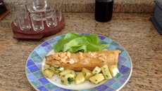 Truta ao molho de amêndoas