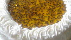 Bolo mousse de maracujá