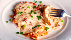 Filé com molho de açafrão