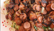 Arrumadinho de arroz com lentilha