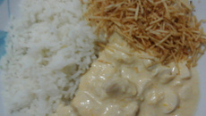 Frango com creme de milho da Rafa