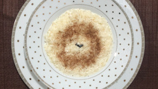 Mingau de arroz cremoso