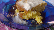 Bolo de fubá com gengibre