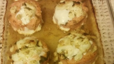 Medalhão de salmão ao molho de mostarda e mel