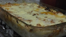 Lasanha de frango e legumes