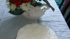 Bolo bandeja de coco